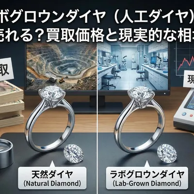 ラボグロウンダイヤ（人工ダイヤ）は売れる？買取価格と現実的な相場