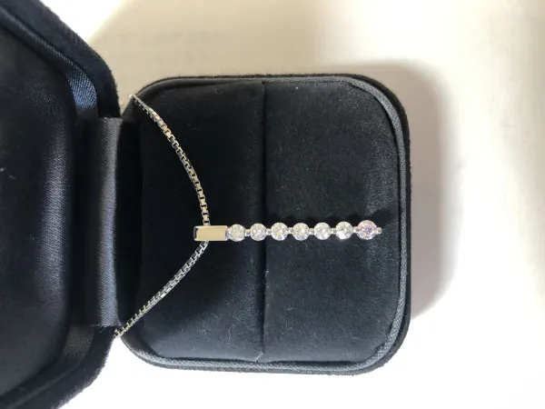 ダイヤモンドネックレス pt900 1ct