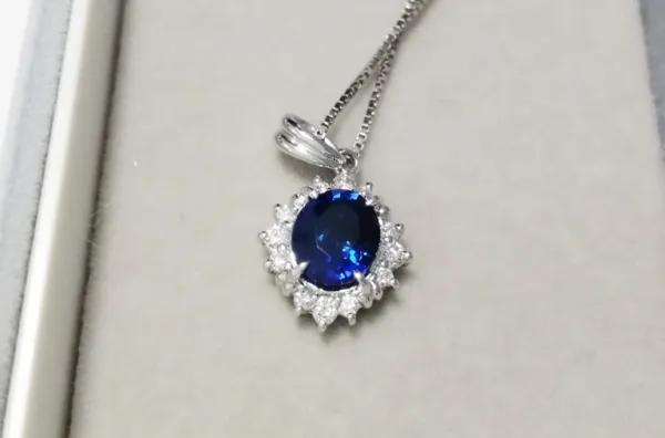 サファイアネックレス 1ct