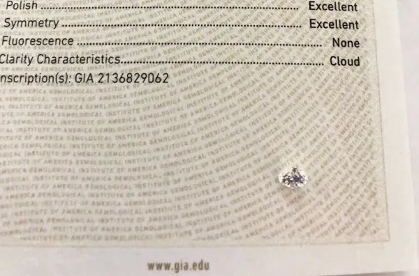 ダイヤモンドルース 0.57ct G VS-2 Excellent
