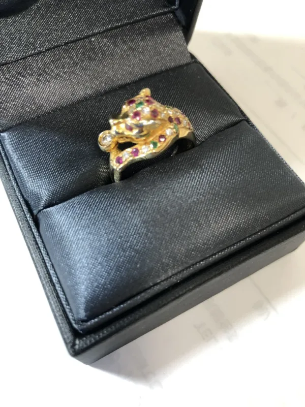 ダイヤモンドリング(指輪) K14 キャット 1ct
