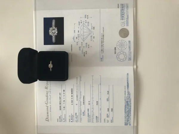 ダイヤモンドルース 2.04ct G SI-2 Fair