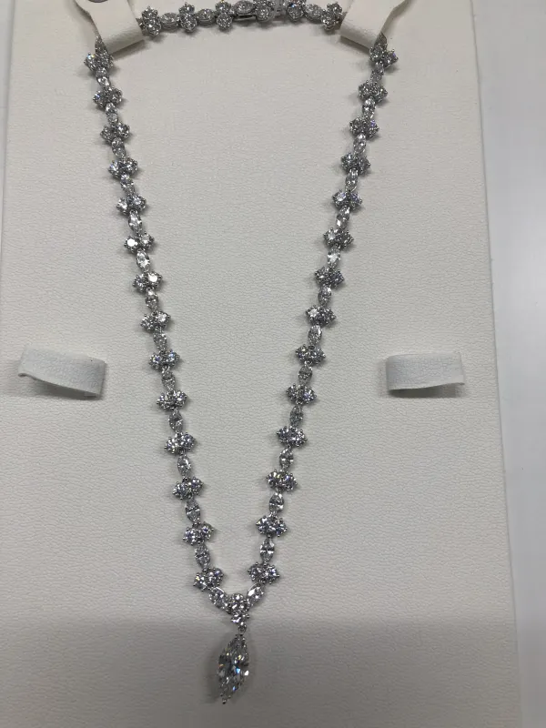ダイヤモンドネックレス 18k whitegold 11ct