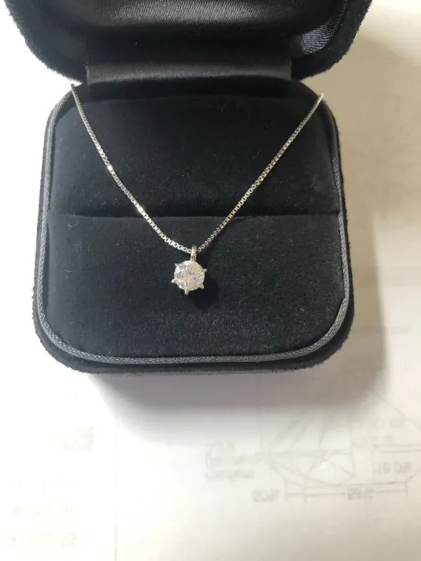 ダイヤモンドネックレス pt900 0.5ct