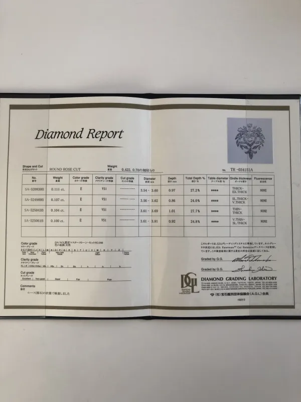 ダイヤモンドペンダント 0.422ct E VS-1