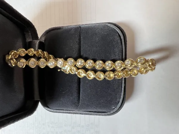 ダイヤモンドブレスレット 18k