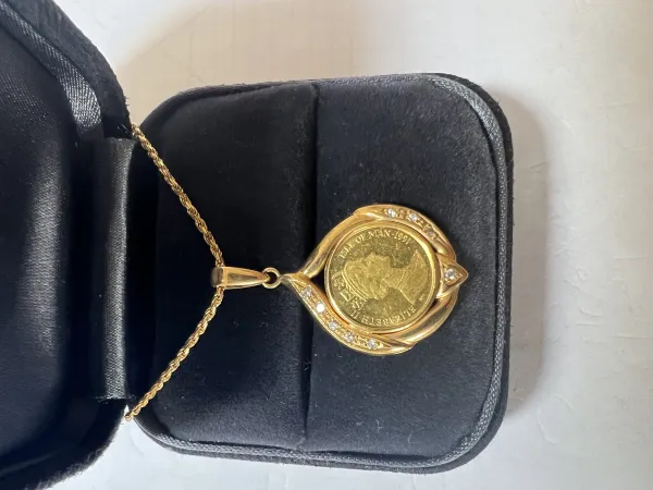 ダイヤモンドペンダント 24k