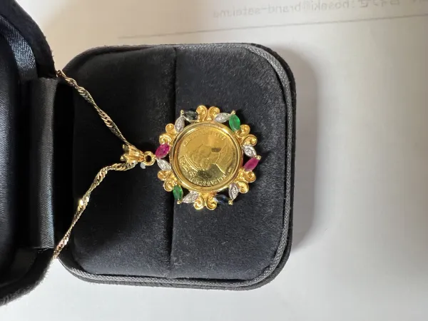 ダイヤモンドペンダント 24k