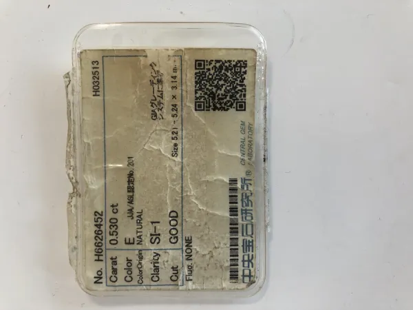 ダイヤモンドルース 0.53ct E SI-1 Good