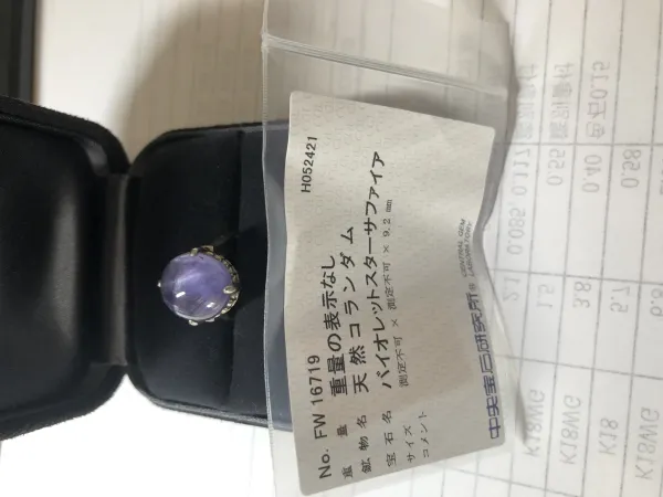 サファイアリング(指輪) pt900