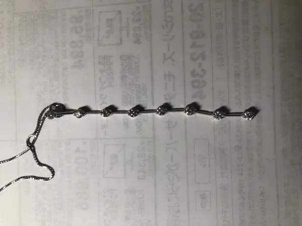 ダイヤモンドネックレス pt900 0.5ct