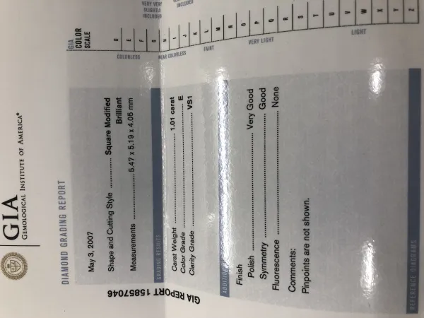ダイヤモンドルース 1.01ct E VS-1