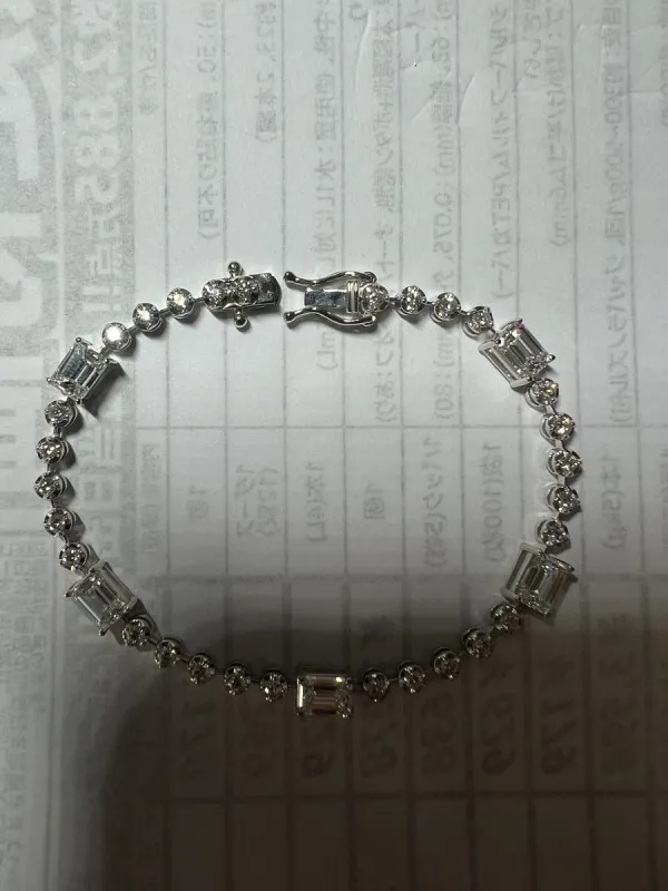 ダイヤモンドブレスレット 18k