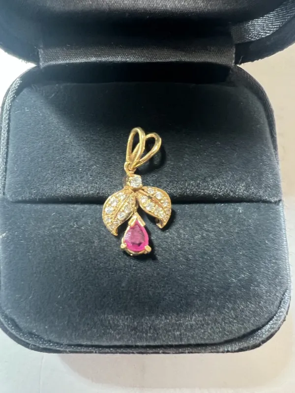 ルビーペンダント 18k