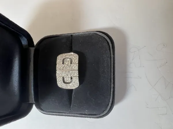 ダイヤモンドブローチ 18k 110000ct