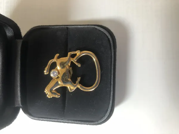 ダイヤモンドブローチ 18k 0.3ct